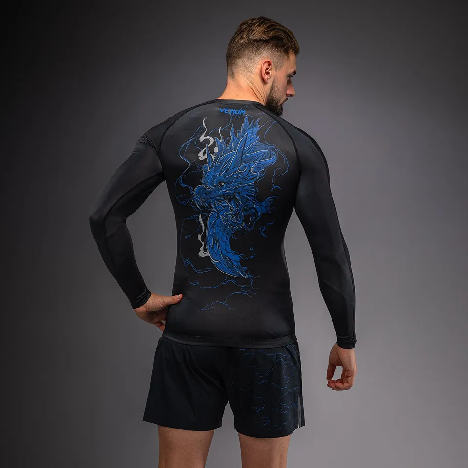 venum-thunder-dragon-langarm-rashguard-herren-schwarz-k-nigsblau image 1