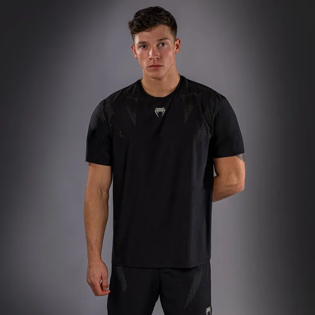 venum-lazer-dry-tech-t-shirt-schwarz-grau image 1