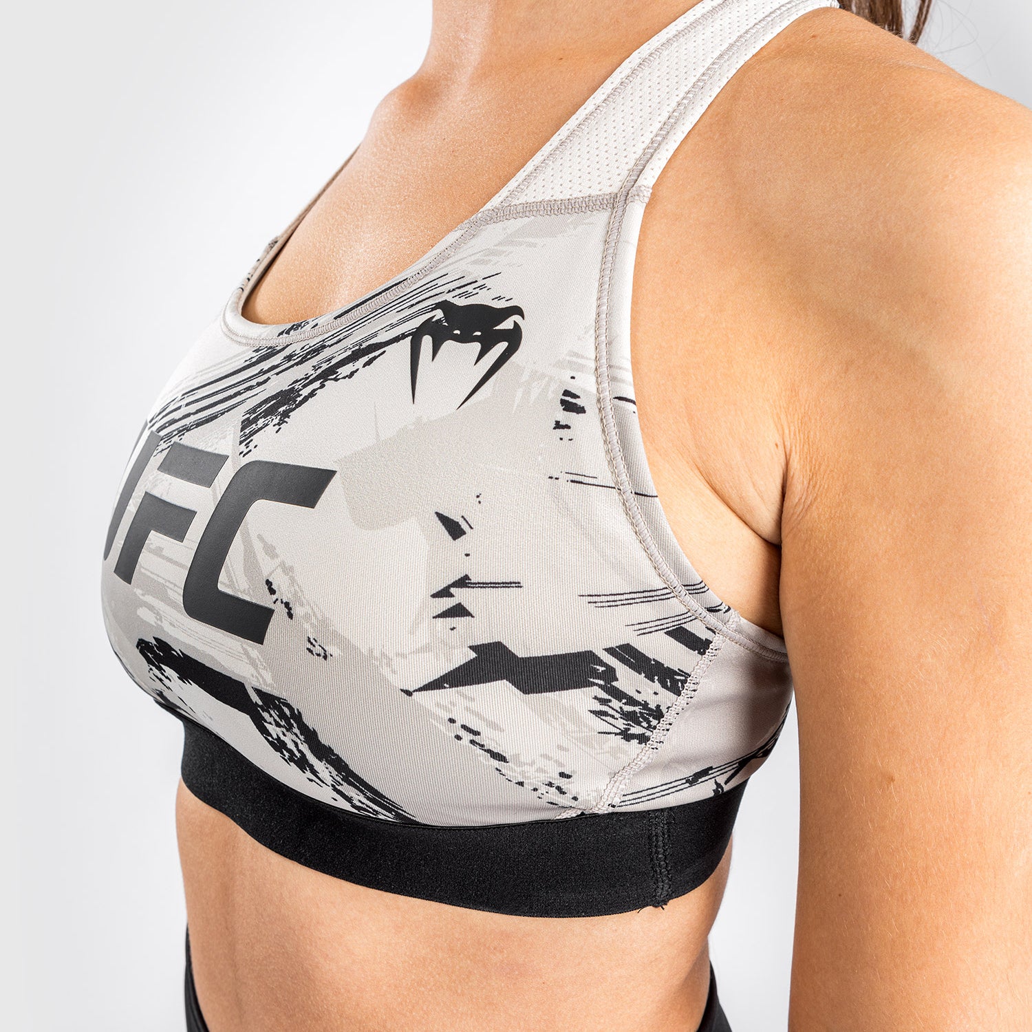 venum-ufc-authentic-fight-week-2-0-sport-bh-damen-sand-schwarz image 8