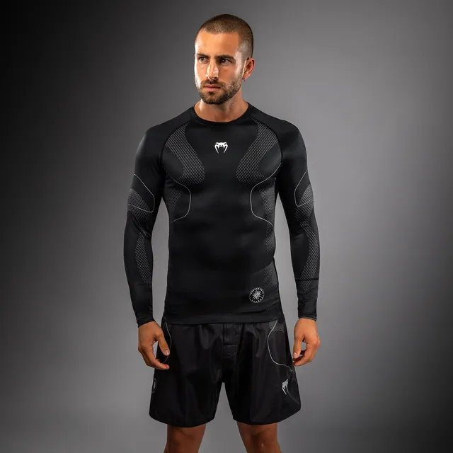 venum-nexus-langarm-rashguard-schwarz-silber-f-r-herren image 1