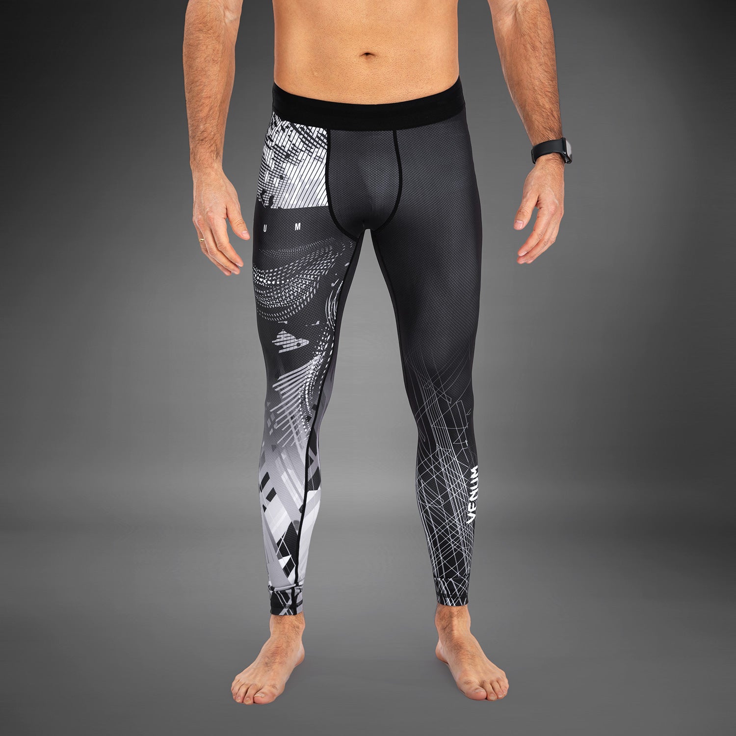 venum-gorilla-jungle-kompressionshose-herren-schwarz-wei image 1