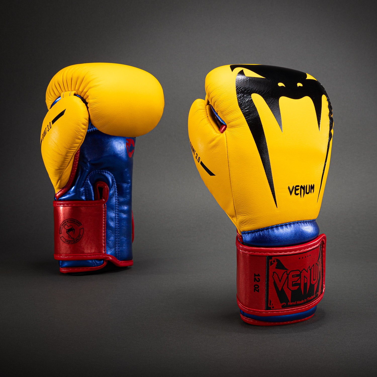 venum-giant-3-0-boxhandschuhe-gelb-blau-rot-nappaleder image 1