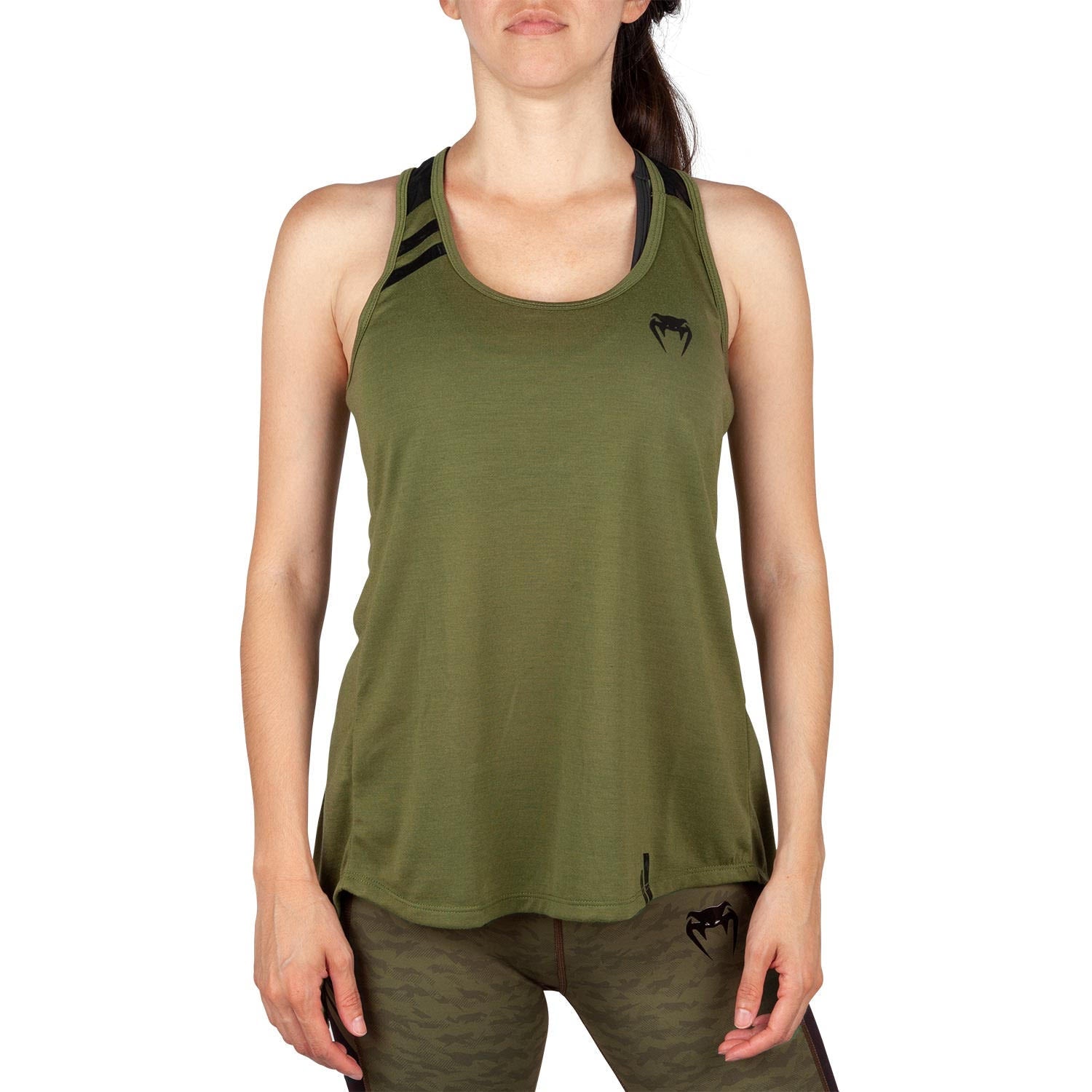 venum-power-2-0-rmelloses-shirt-damen-khaki-schwarz image 1