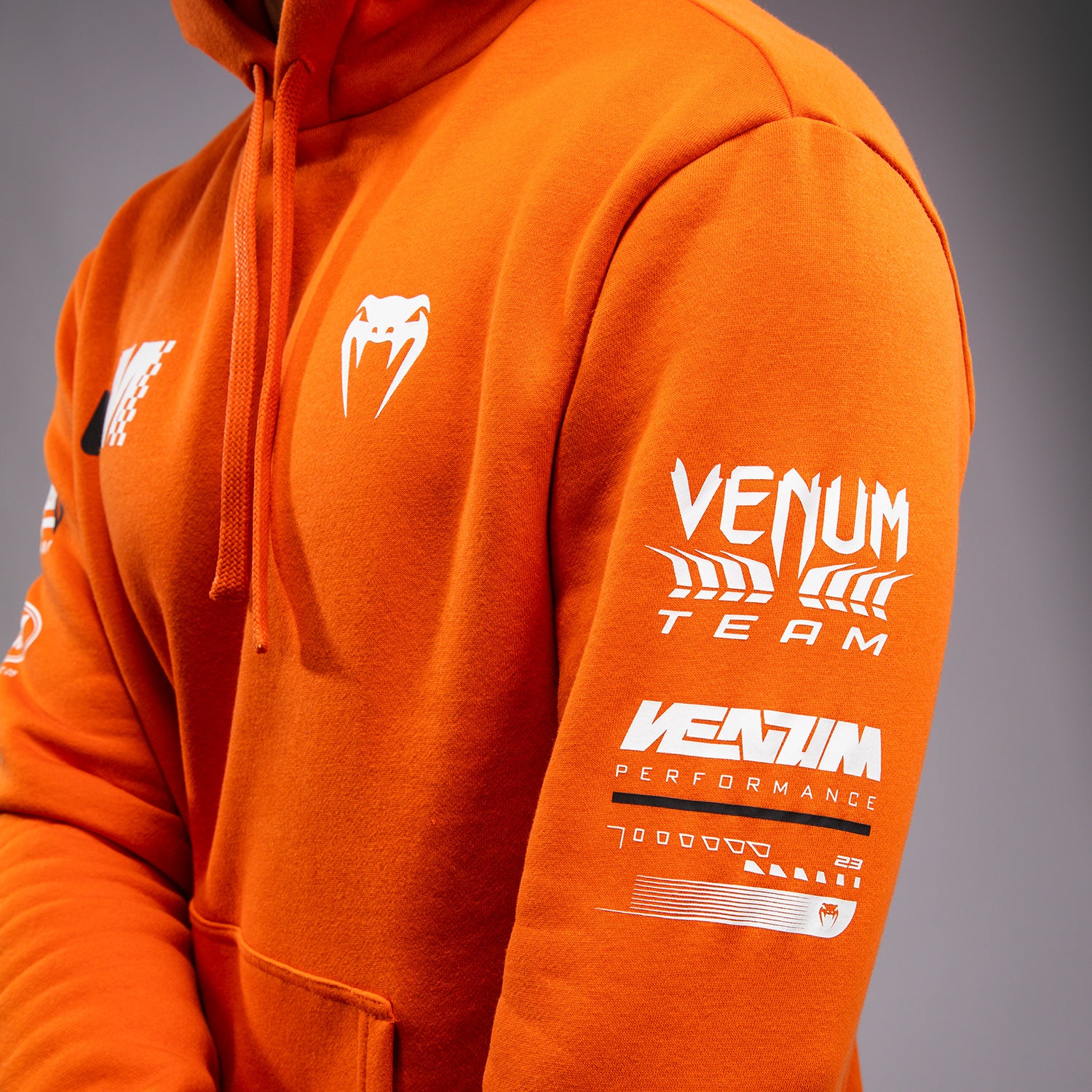 venum-motorsport-hoodie-tangerine-orange-herren image 7