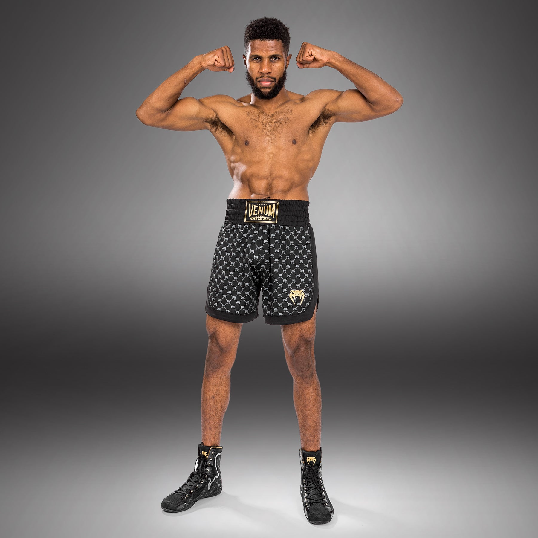 venum-monogram-boxshorts-herren-schwarz image 6