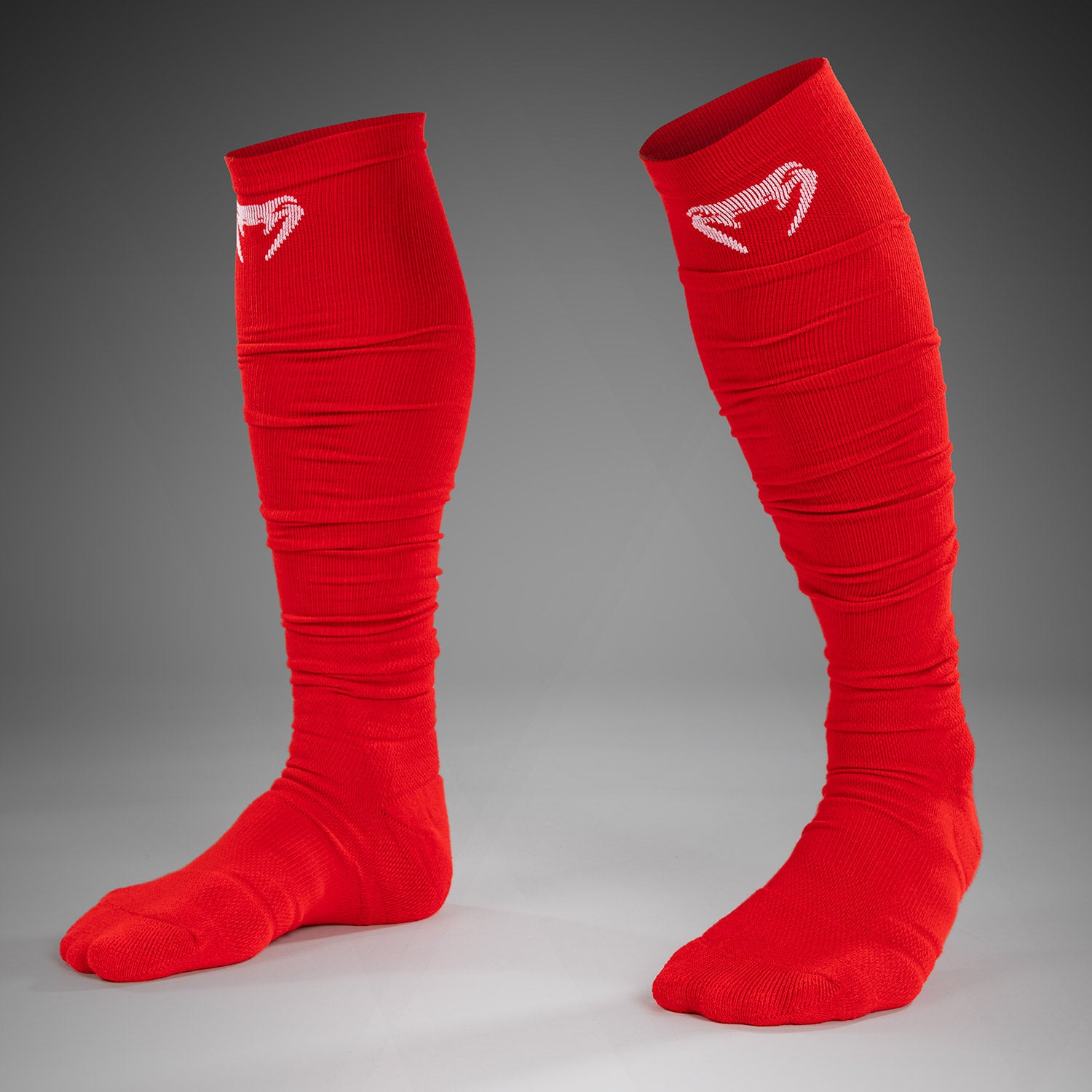 venum-elite-performance-lange-socken-rot-wei image 1