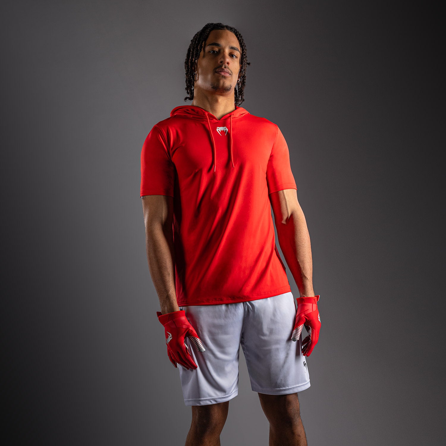venum-elite-kurzarm-dry-tech-kapuzenpullover-rot image 5