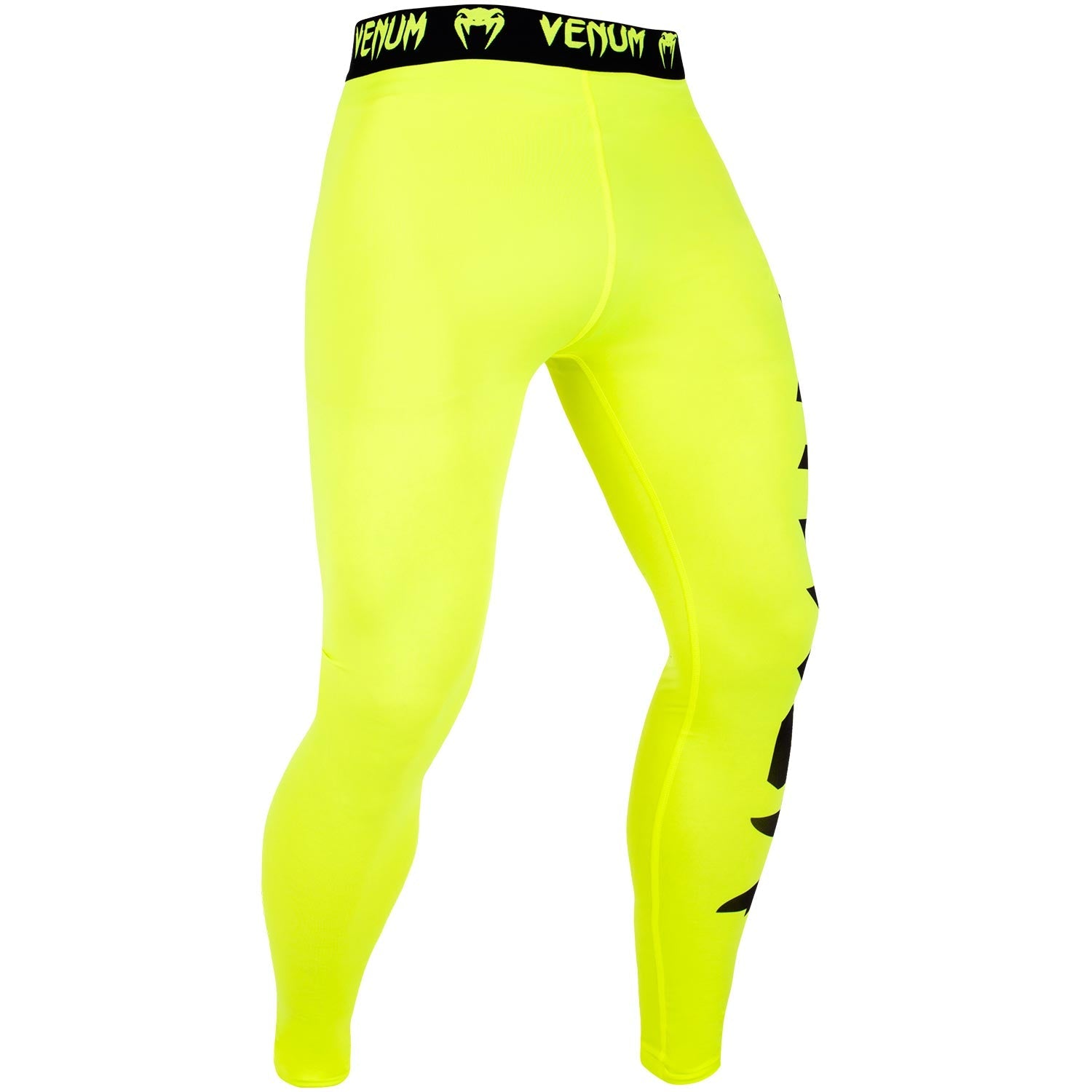 venum-giant-spats-kompressionshose-neongelb-schwarz image 2