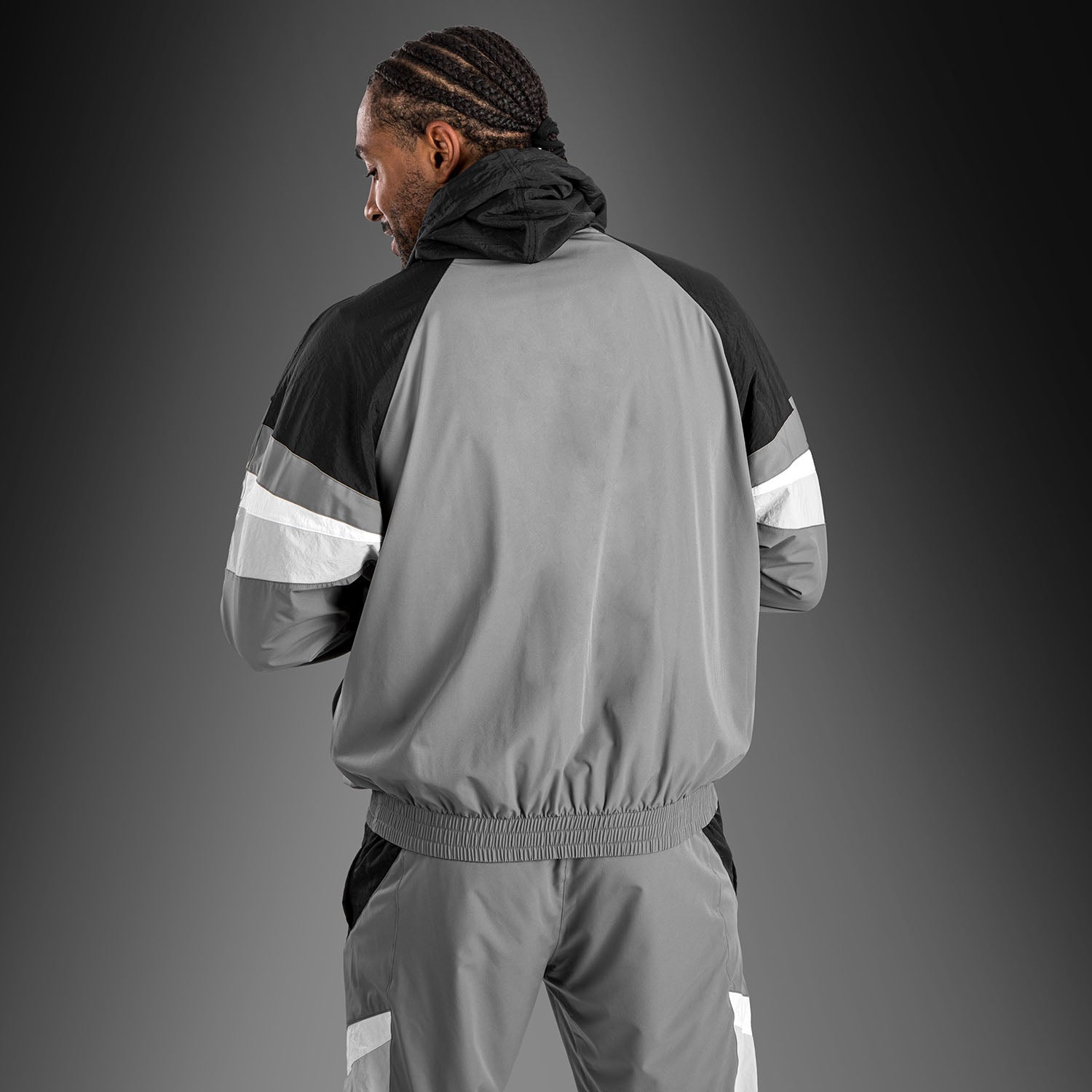 venum-attack-90-trainingsanzug-jacke-grau-herren image 4