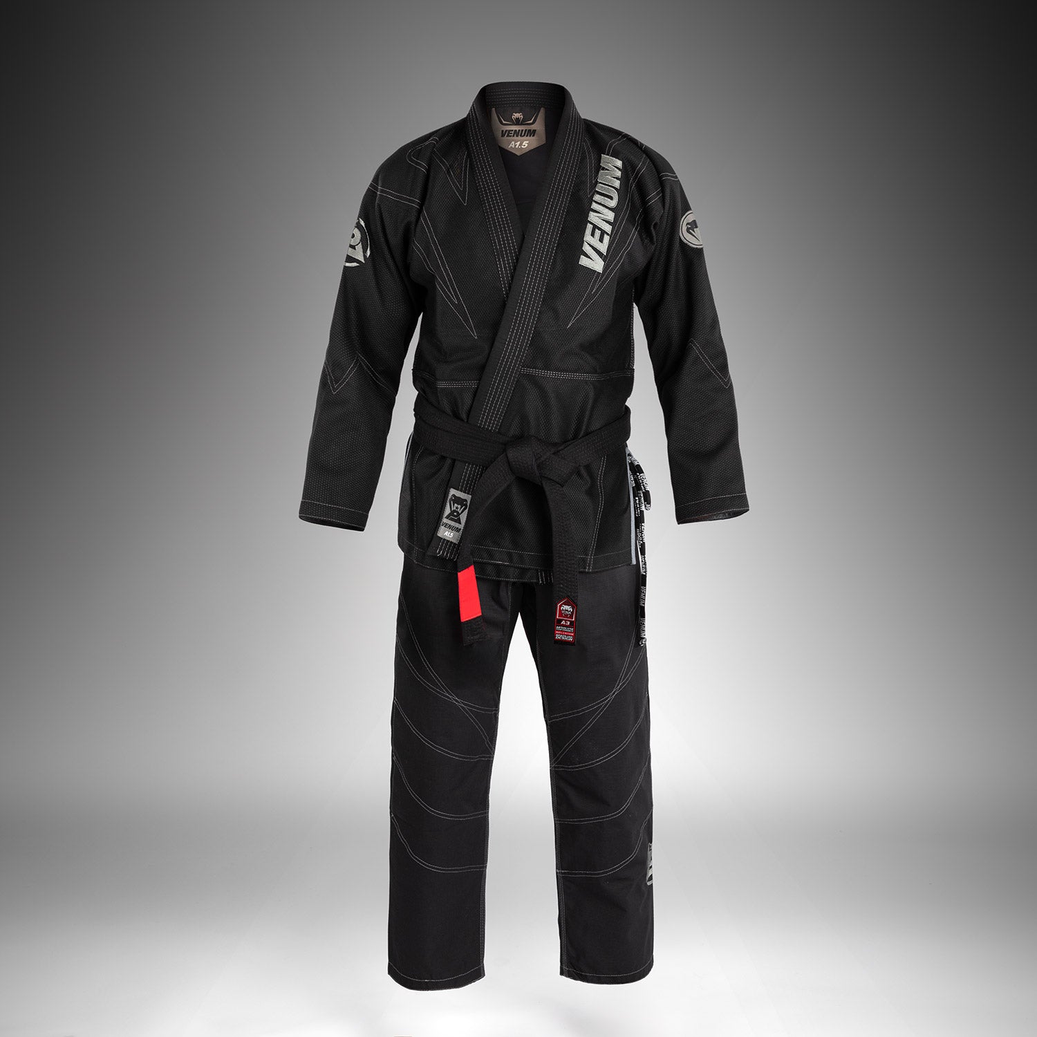venum-x-polaris-bjj-gi-schwarz-grau image 2