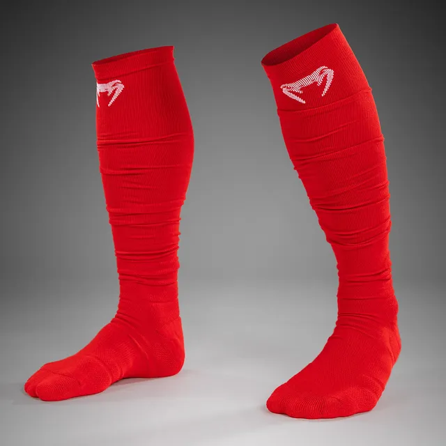 venum-elite-performance-lange-socken-rot-wei image 1