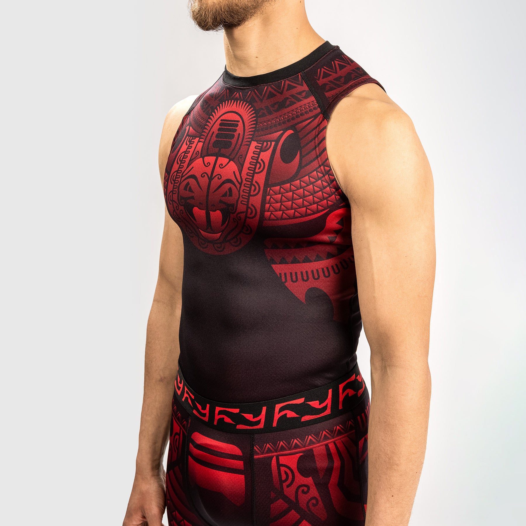 venum-nakahi-rashguard-rmellos-schwarz-rot image 2