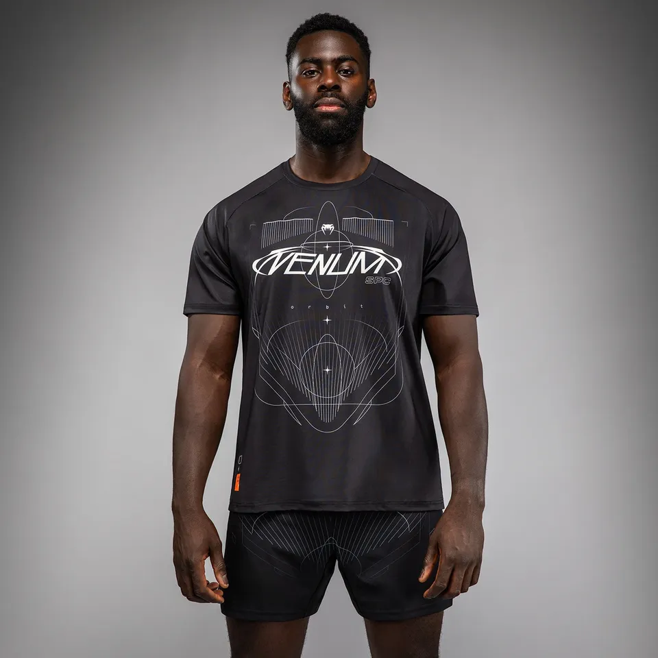 venum-eclipse-dry-tech-t-shirt-schwarz-silber-herren-performance-shirt image 1