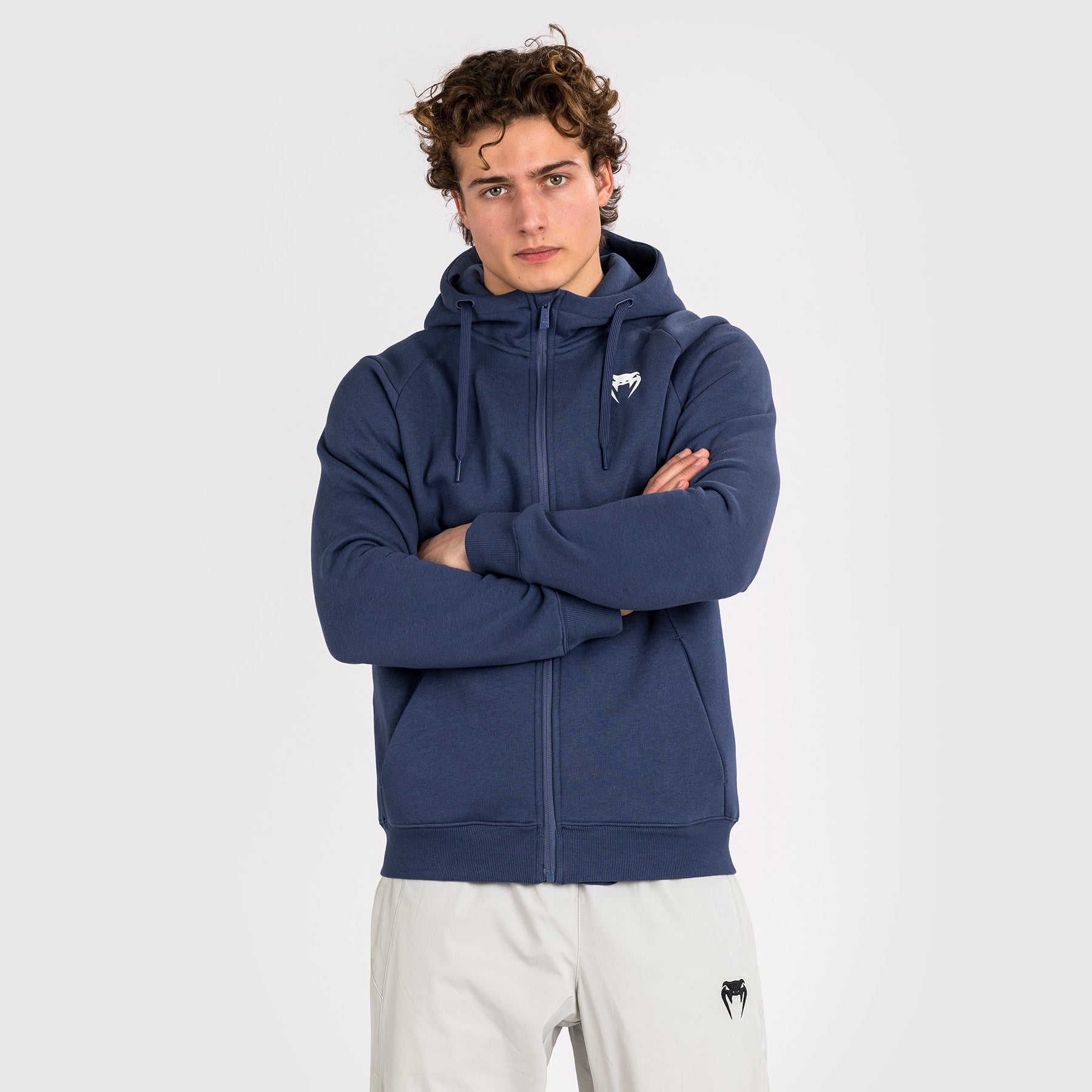 venum-strikeland-full-zip-hoodie-marineblau-herren image 3