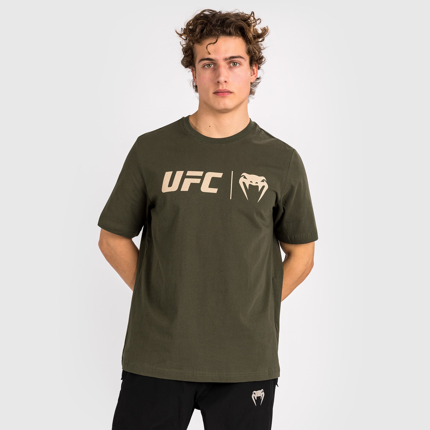 ufc-venum-classic-t-shirt-khaki-bronze-herren image 1
