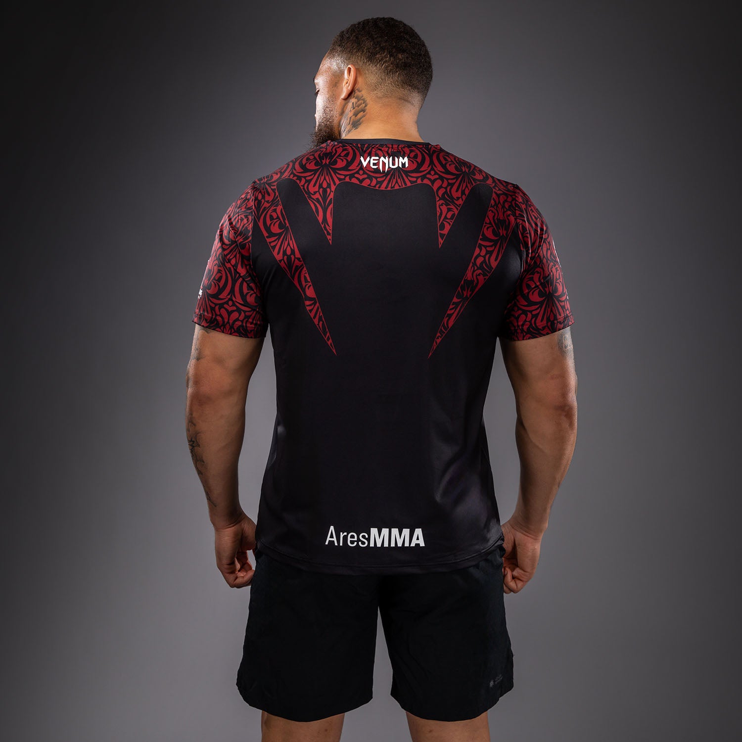 venum-bulgarian-top-team-btt-dry-tech-t-shirt-schwarz-rot image 3