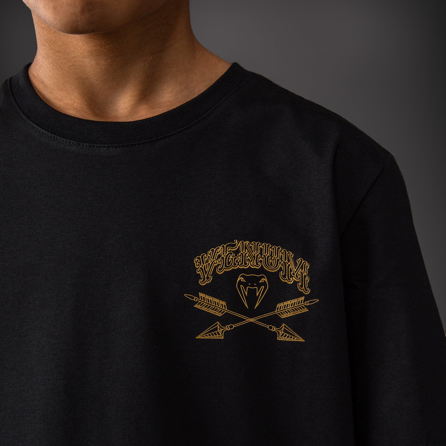 venum-wolf-atak-kinder-t-shirt-schwarz-grau image 3