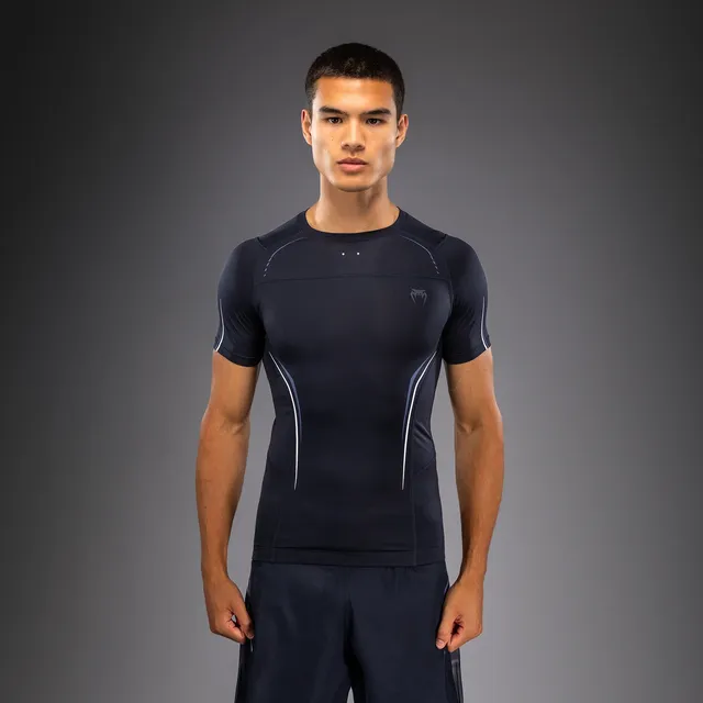 venum-g-core-kurzarm-rashguard-herren-marineblau-wei image 1
