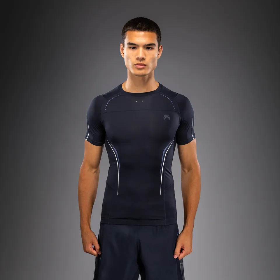 venum-g-core-kurzarm-rashguard-herren-marineblau-wei image 1