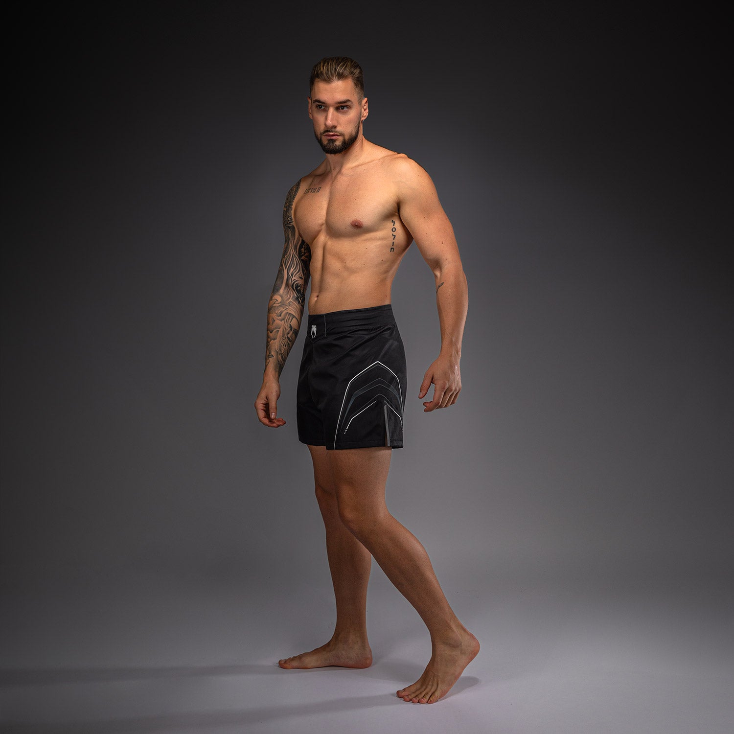 venum-streamline-fightshorts-schwarz-wei-herren image 3