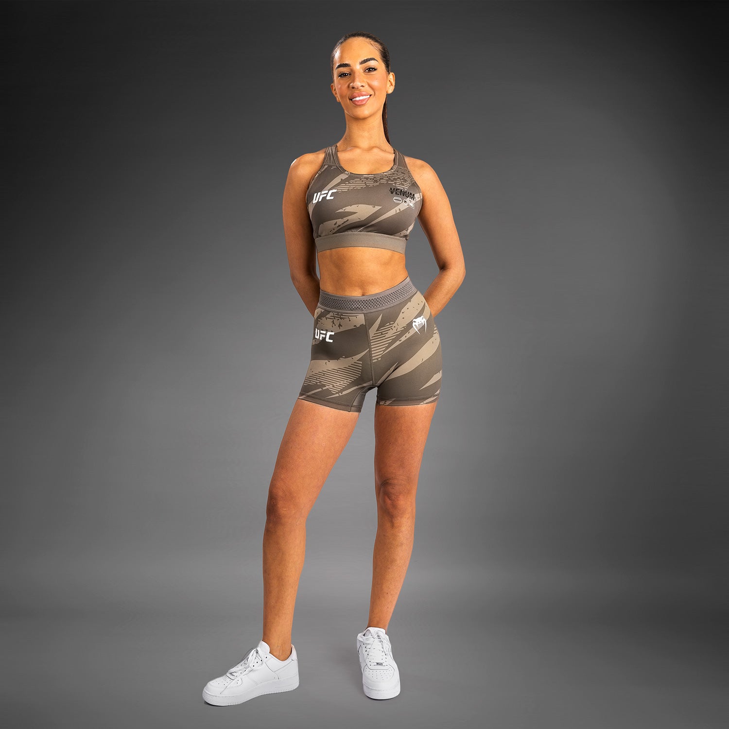 ufc-adrenaline-by-venum-fight-week-damen-vale-tudo-short-charcoal-grey image 4