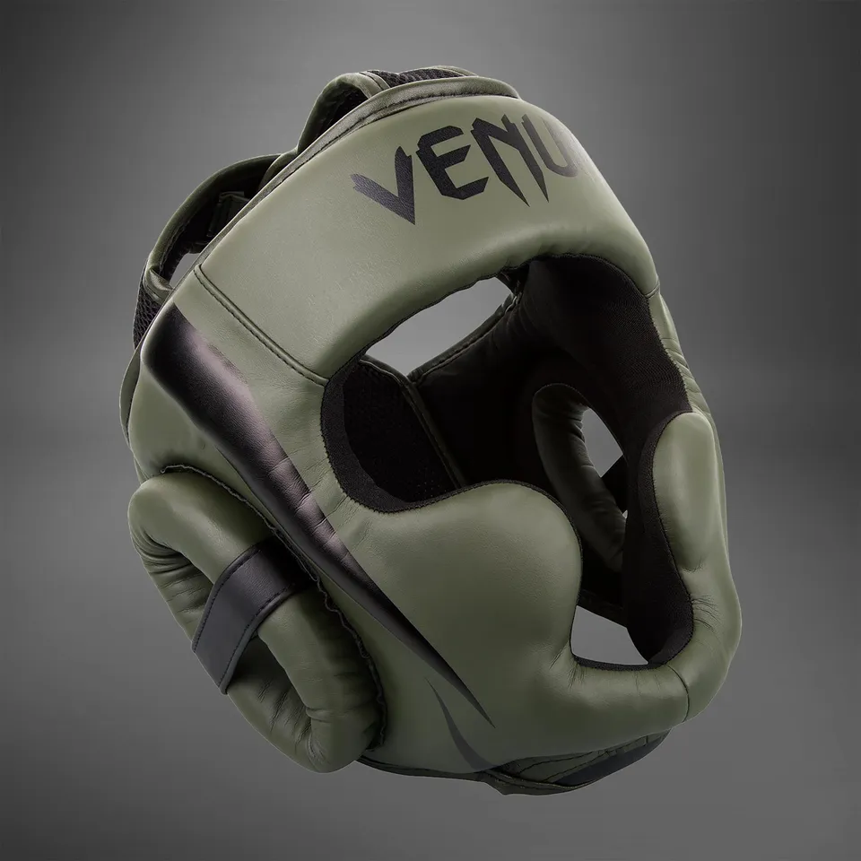 venum-elite-kopfschutz-khaki-schwarz image 1