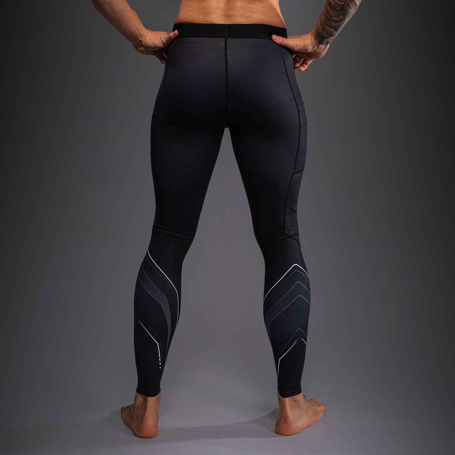 venum-streamline-spats-herren-schwarz-wei image 5