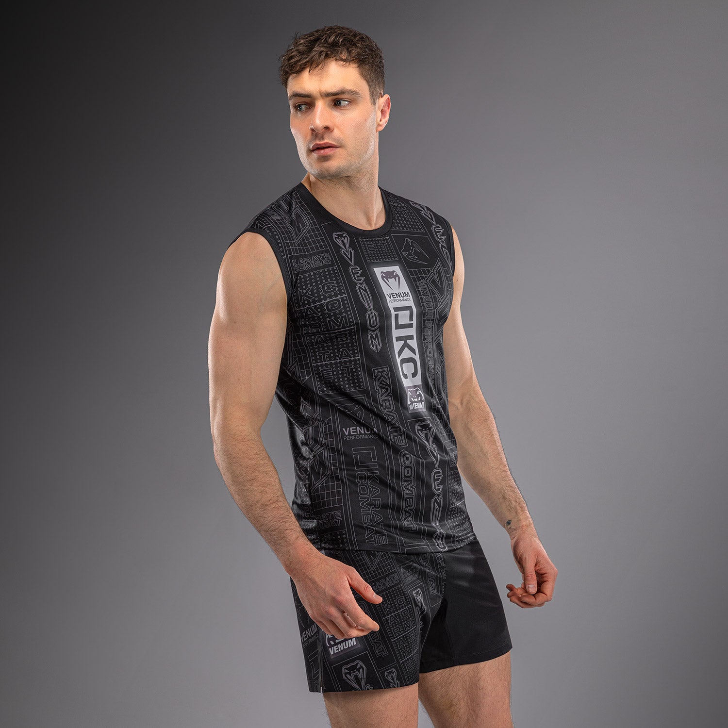 karate-combat-by-venum-dry-tech-tanktop-herren-schwarz-grau image 2