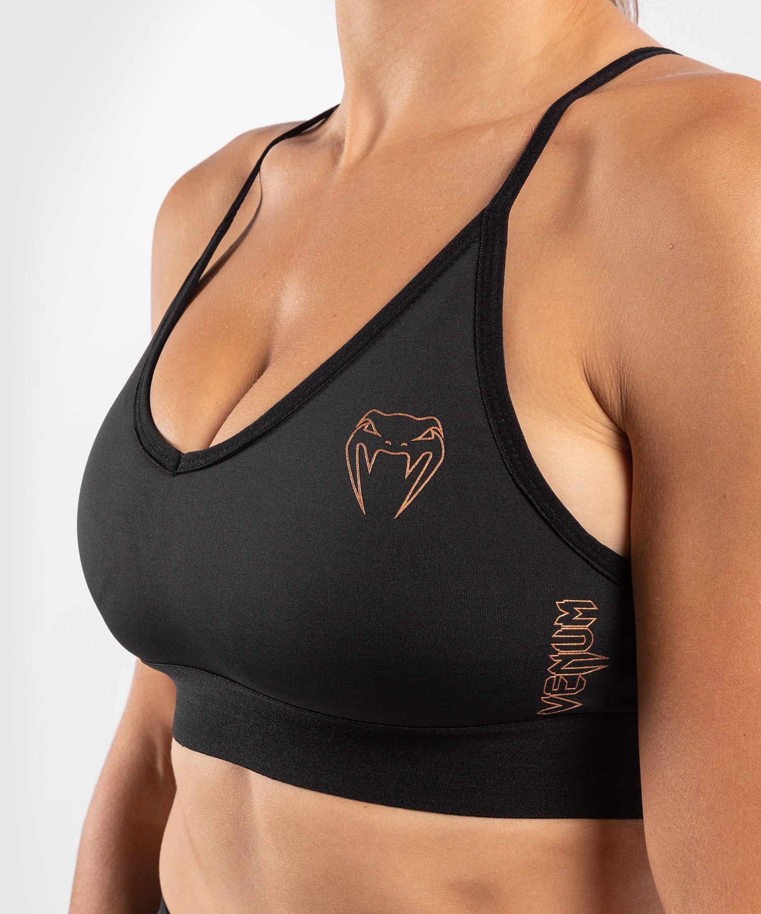 venum-tecmo-sport-bh-damen-schwarz-bronze image 5