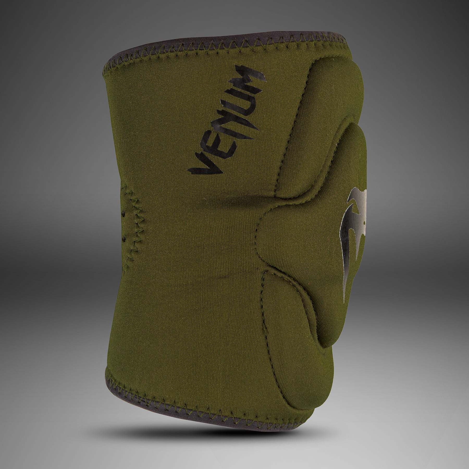 venum-kontact-gel-knieschoner-khaki-schwarz image 4