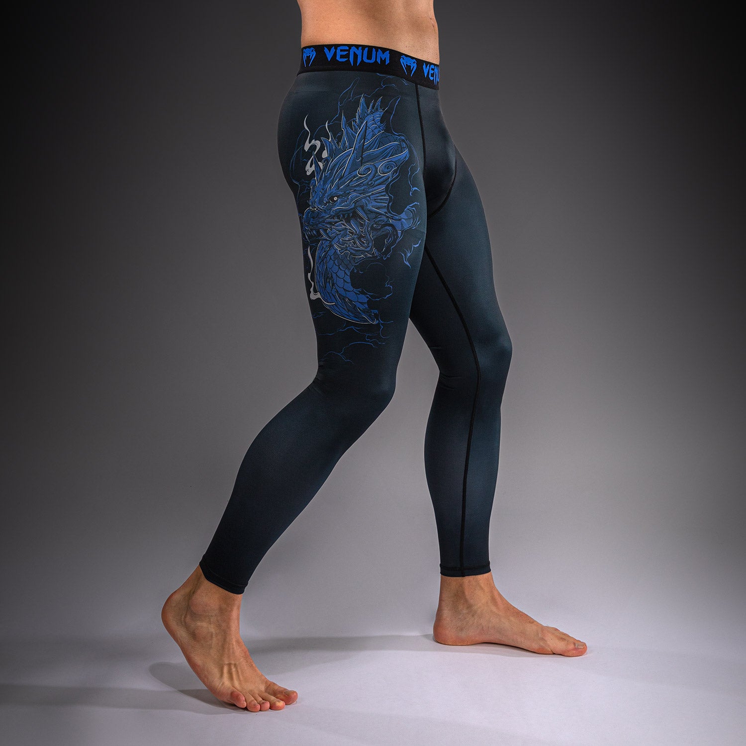 venum-thunder-dragon-spats-herren-kompressionstights-schwarz-k-nigsblau image 4