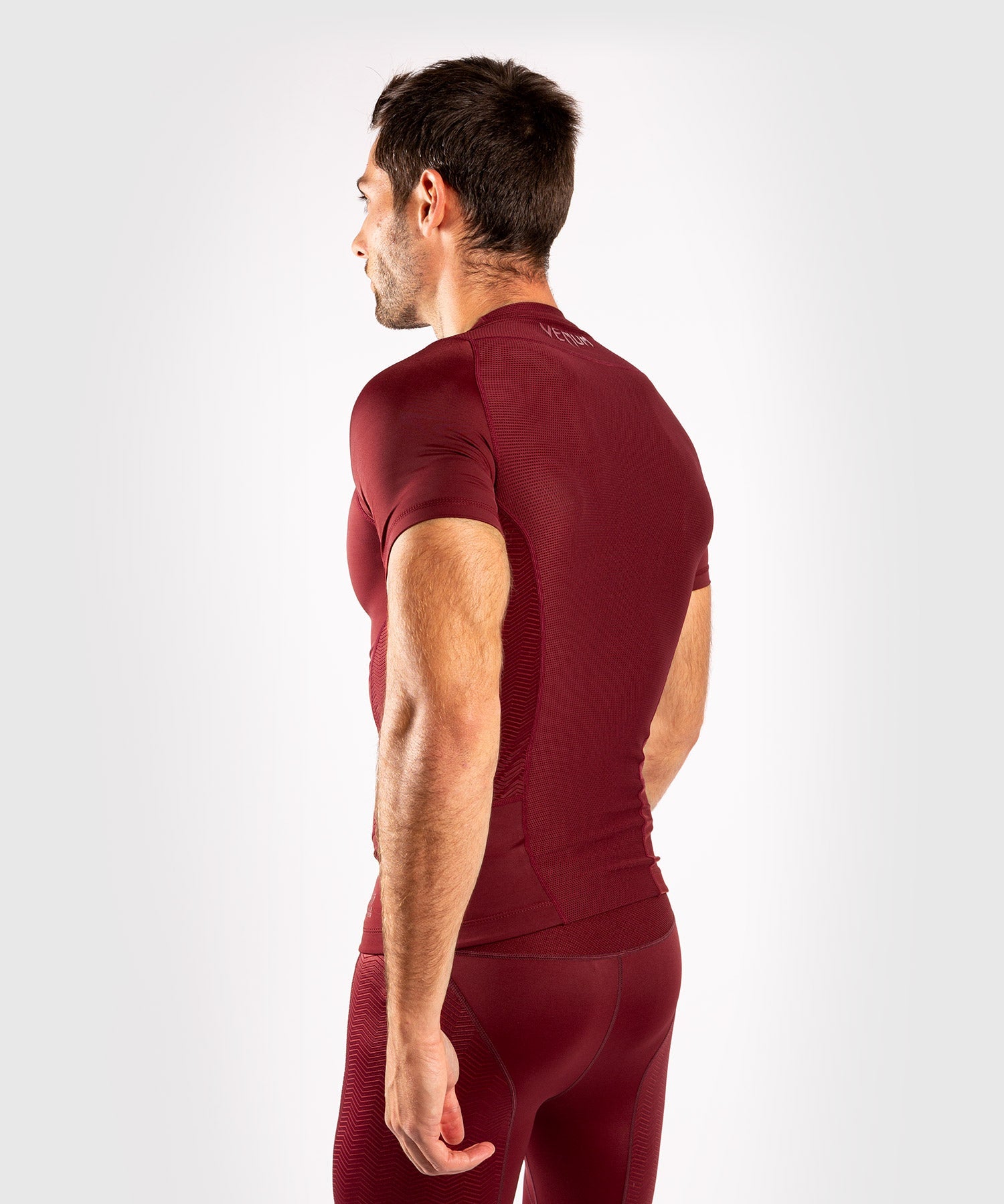 venum-g-fit-rashguard-kurzarm-burgundrot image 3