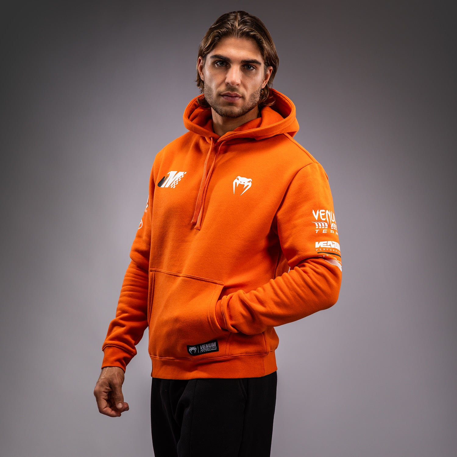 venum-motorsport-hoodie-tangerine-orange-herren image 3