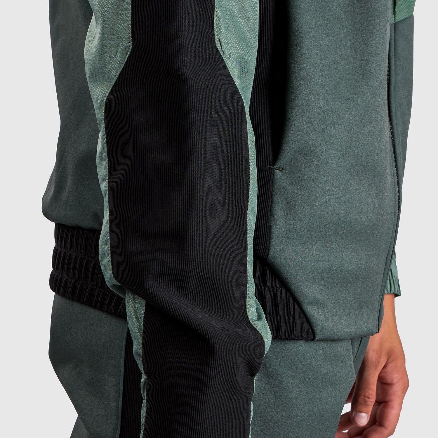 venum-laser-3-0-trainingsjacke-herren-schwarz-khaki image 8