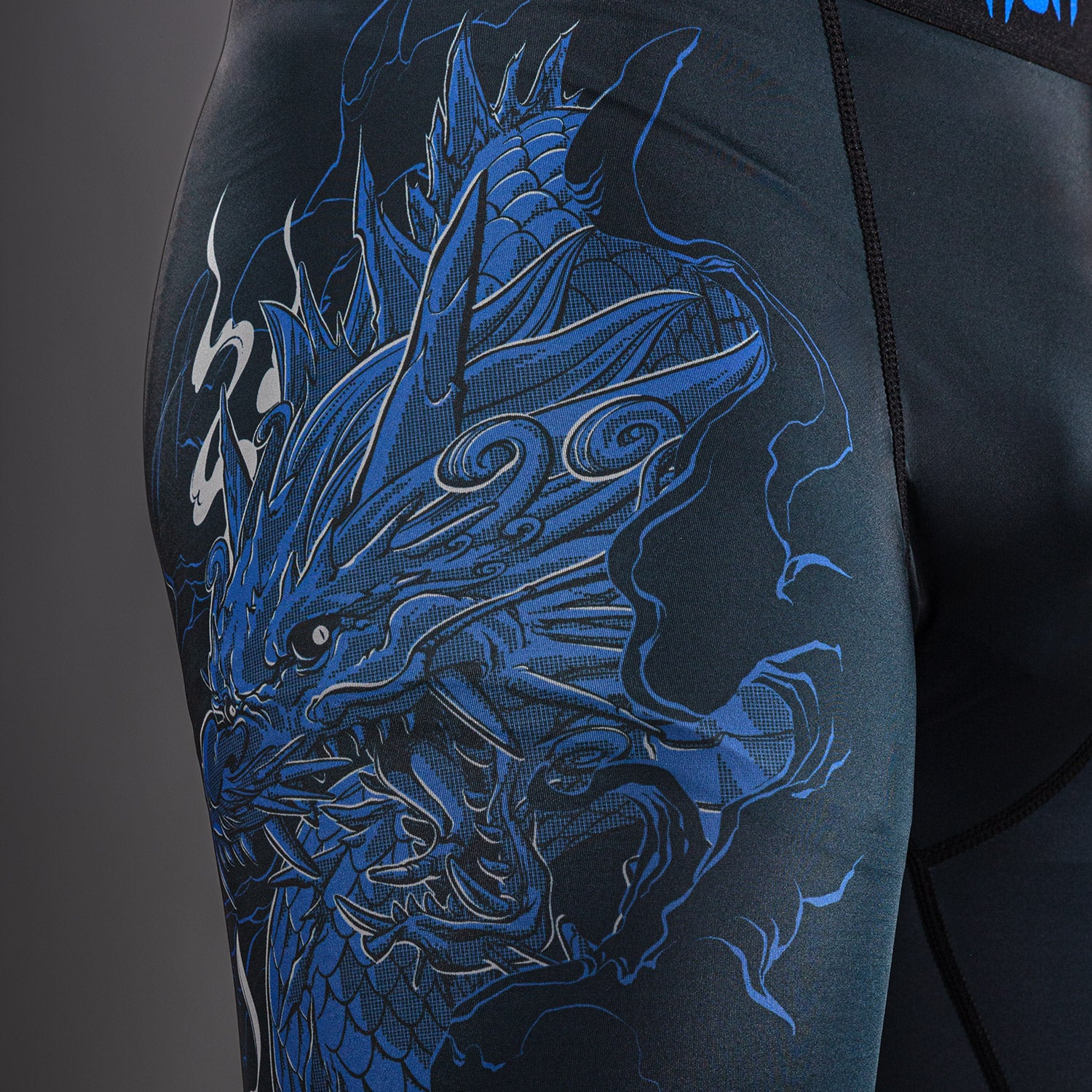 venum-thunder-dragon-spats-herren-kompressionstights-schwarz-k-nigsblau image 8