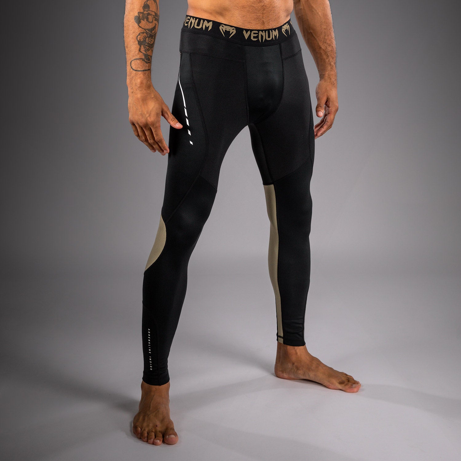venum-adrenaline-spats-kompressionstights-schwarz-sand-f-r-herren image 1
