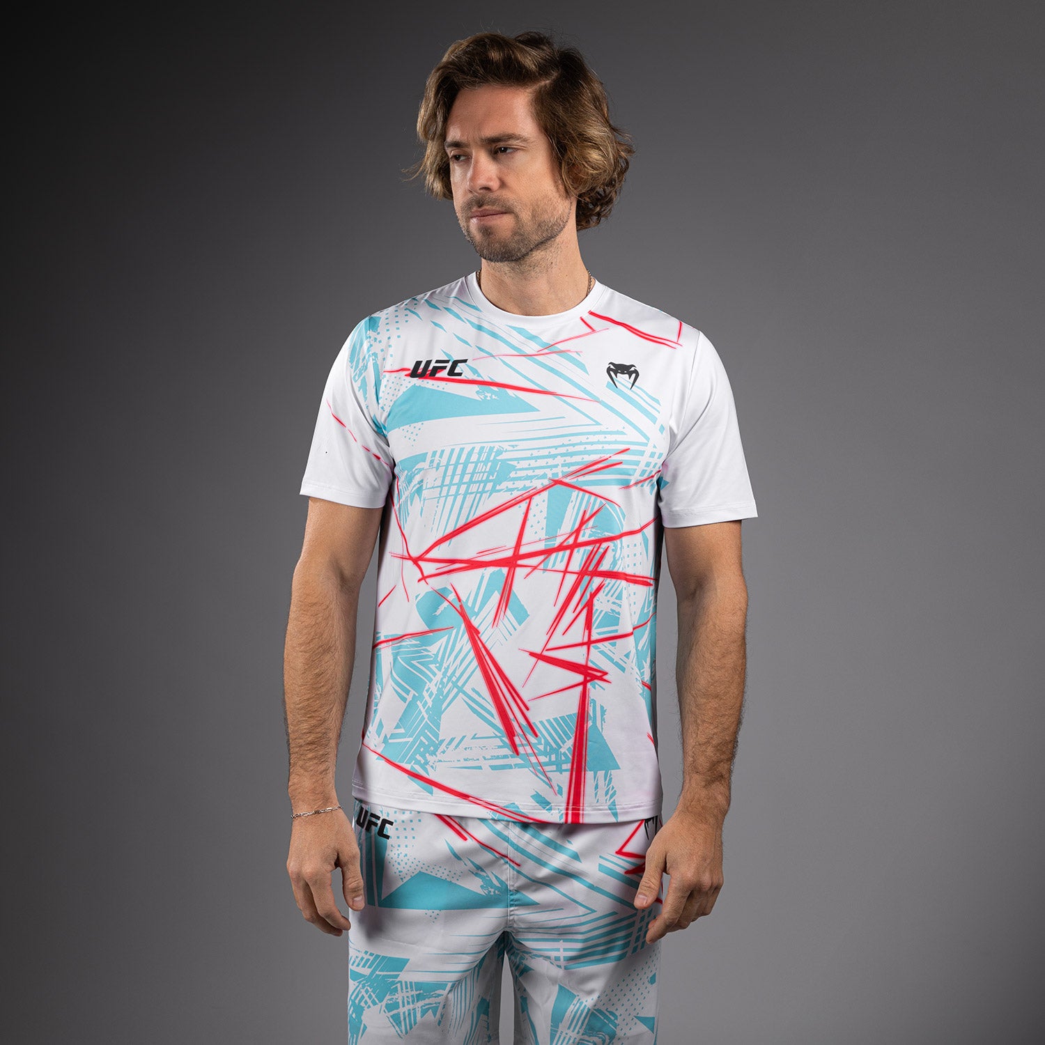 ufc-fusion-by-venum-miami-edition-fight-week-dry-tech-t-shirt-herren-wei image 1