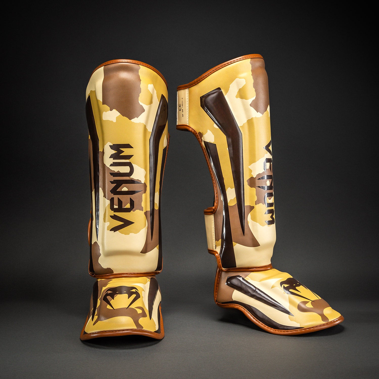 venum-elite-schienbeinschoner-hellbeige-braun image 2