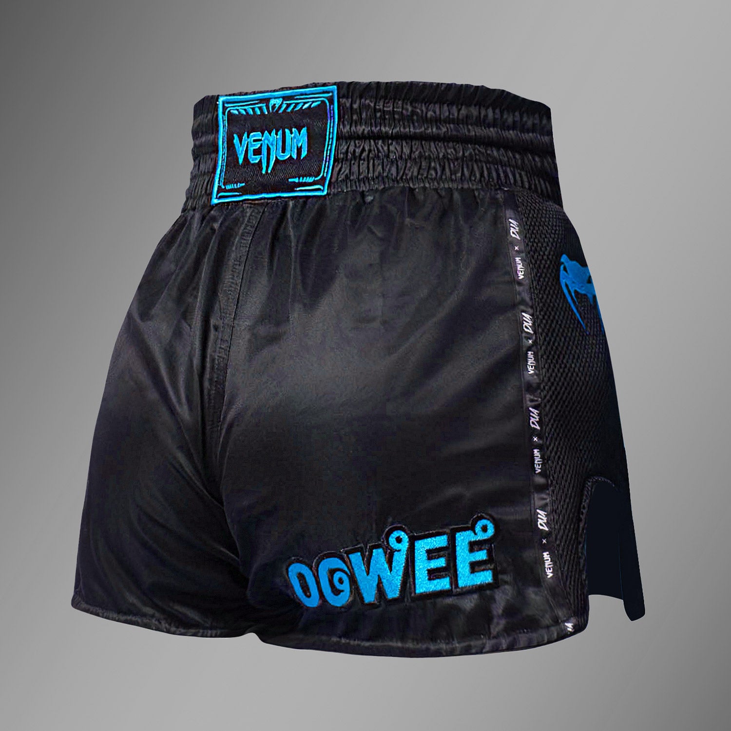 venum-x-dua-muay-thai-shorts-schwarz-electric-blue image 4