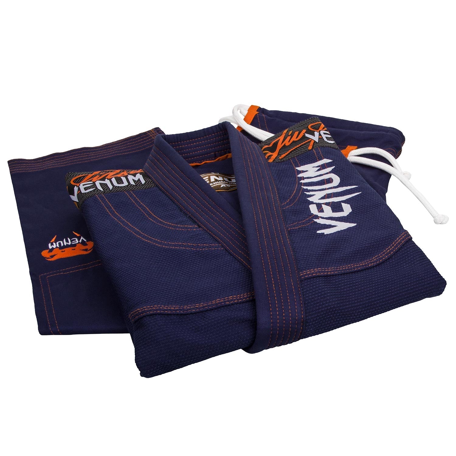 venum-challenger-3-0-bjj-gi-marineblau-orange image 4