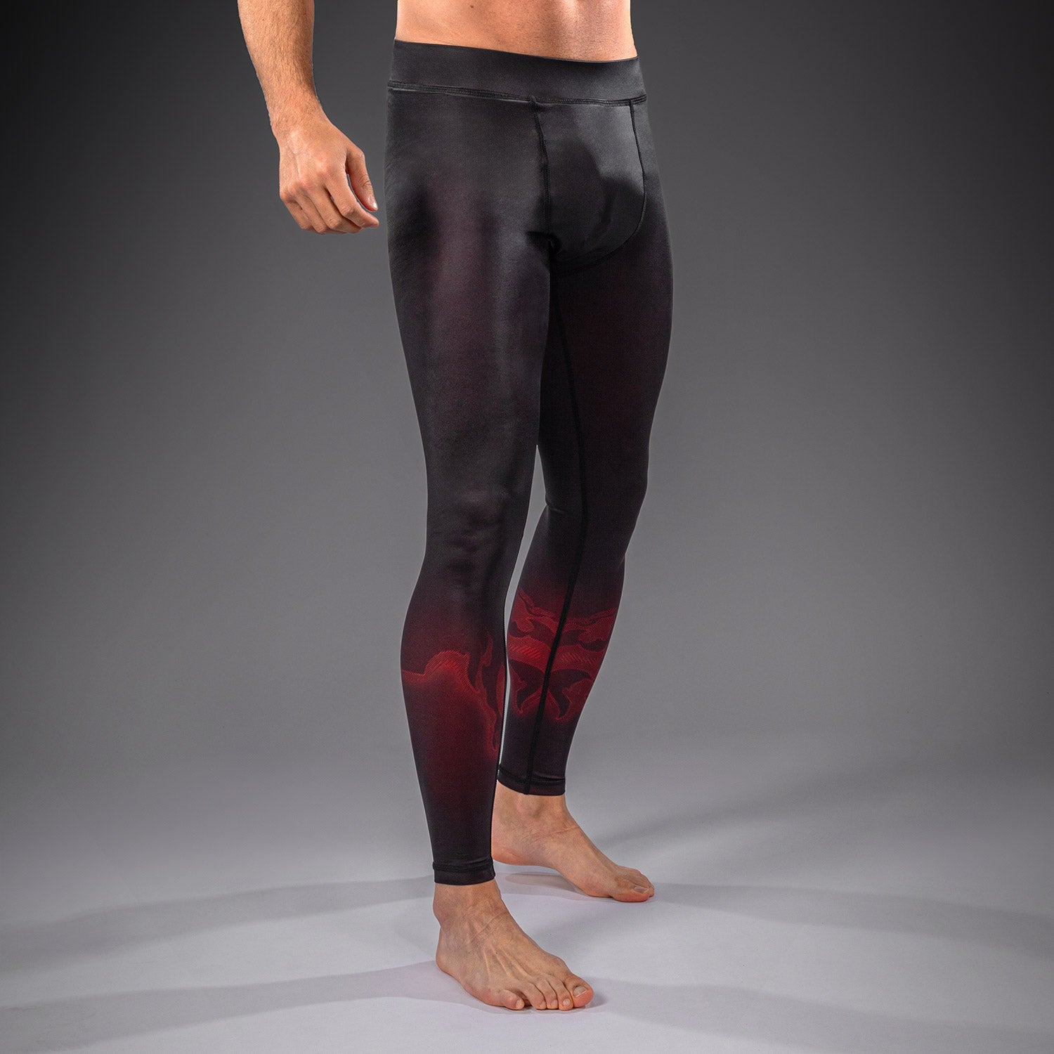 venum-spectre-spats-herren-kompressionshose-schwarz-rot image 2