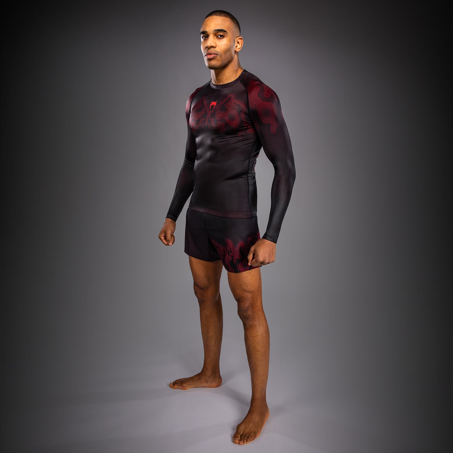 venum-spectre-langarm-rashguard-schwarz-rot image 2