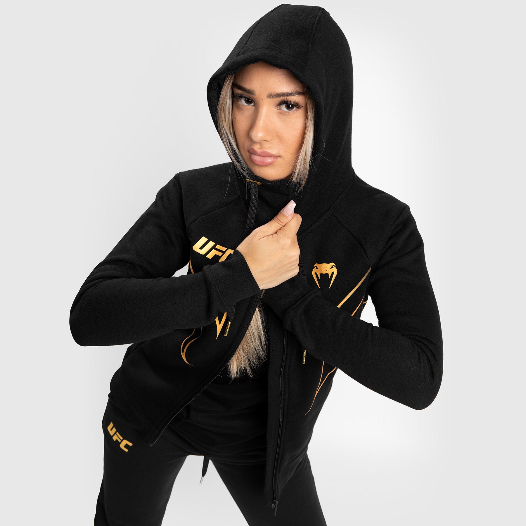 ufc-venum-fight-night-2-0-replica-full-zip-hoodie-champion-damen-kapuzenjacke image 5
