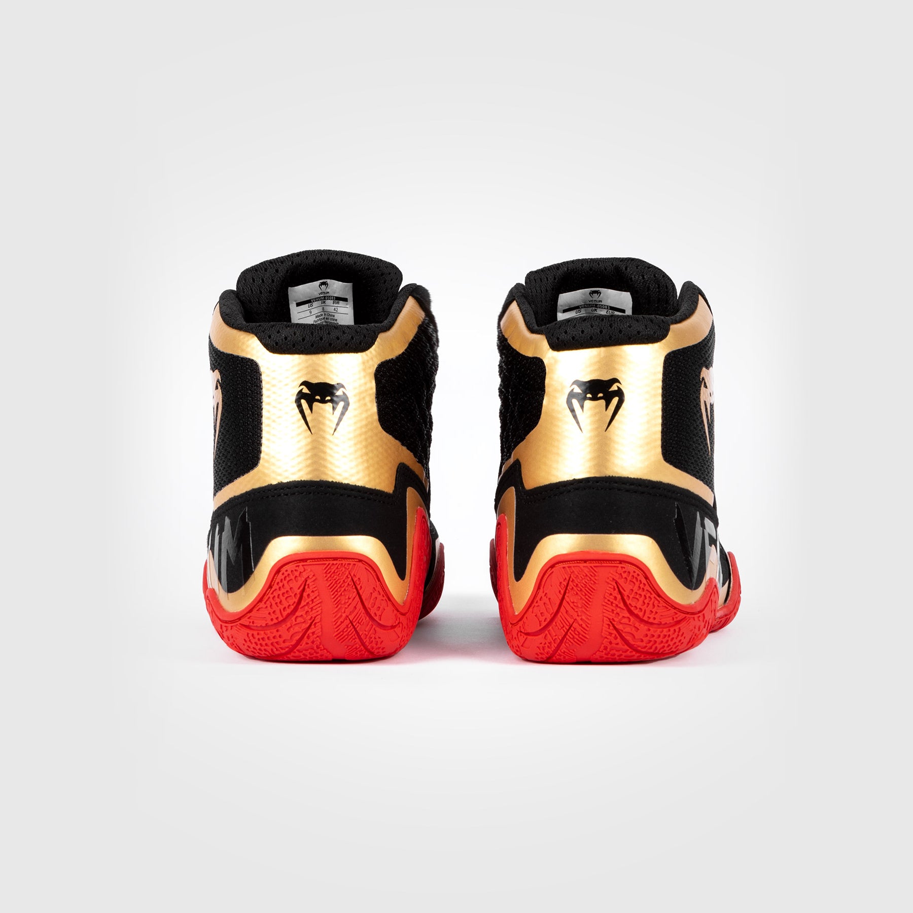 venum-elite-wrestling-schuhe-schwarz-gold-rot image 6