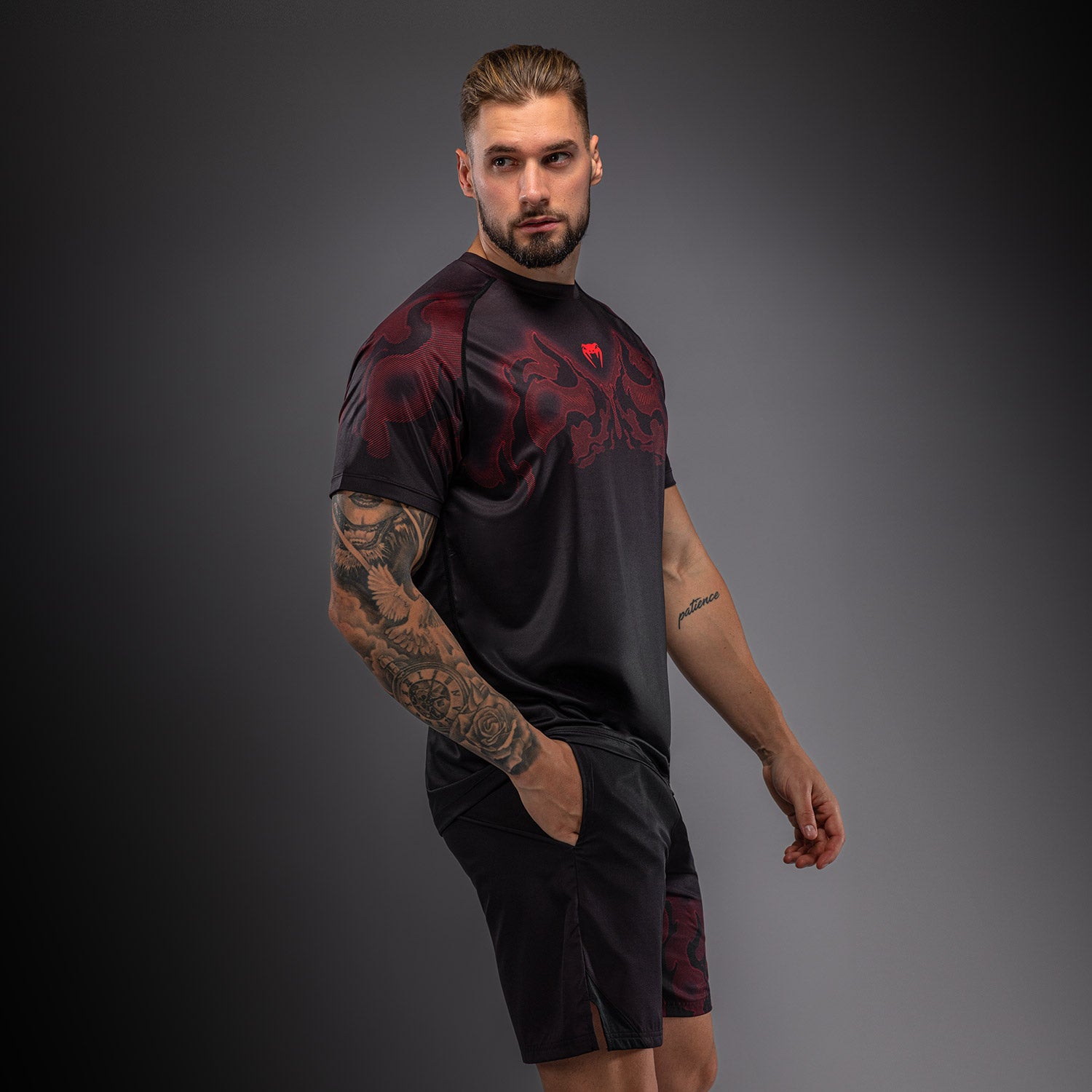 venum-spectre-dry-tech-t-shirt-schwarz-rot-herren image 4