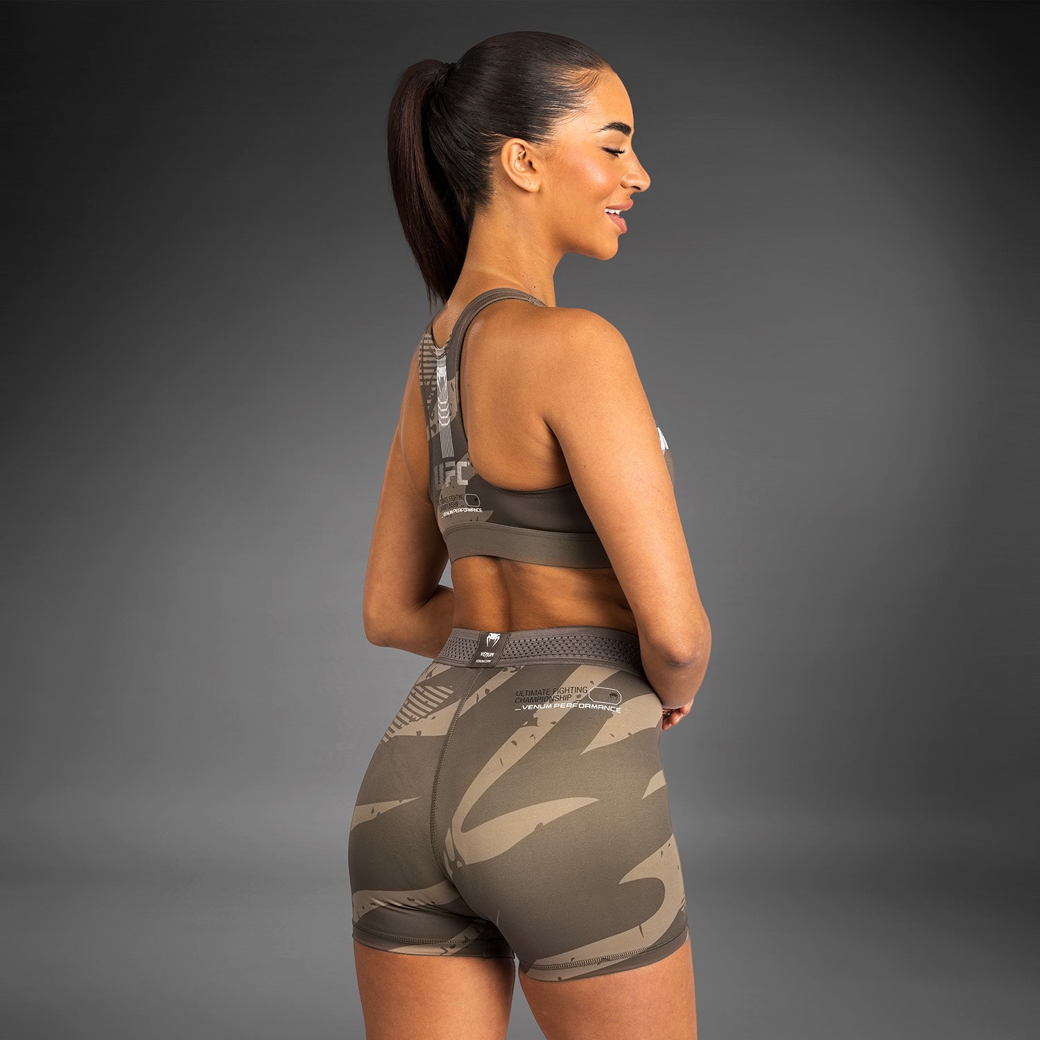 ufc-adrenaline-by-venum-fight-week-damen-vale-tudo-short-charcoal-grey image 6