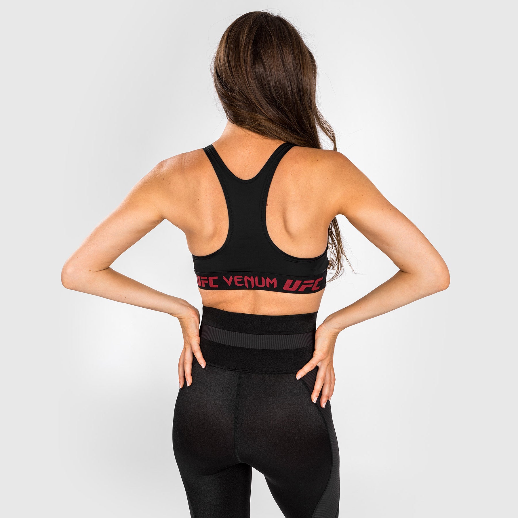 ufc-venum-authentic-fight-week-2-0-damen-sport-bh-schwarz-rot image 4