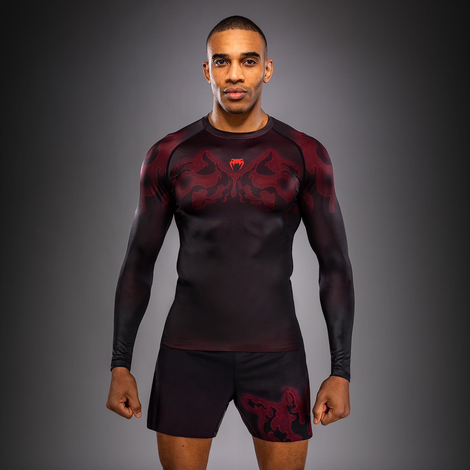 venum-spectre-langarm-rashguard-schwarz-rot image 1
