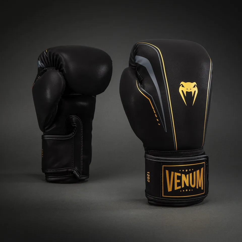 venum-streamline-boxhandschuhe-schwarz-gold image 1