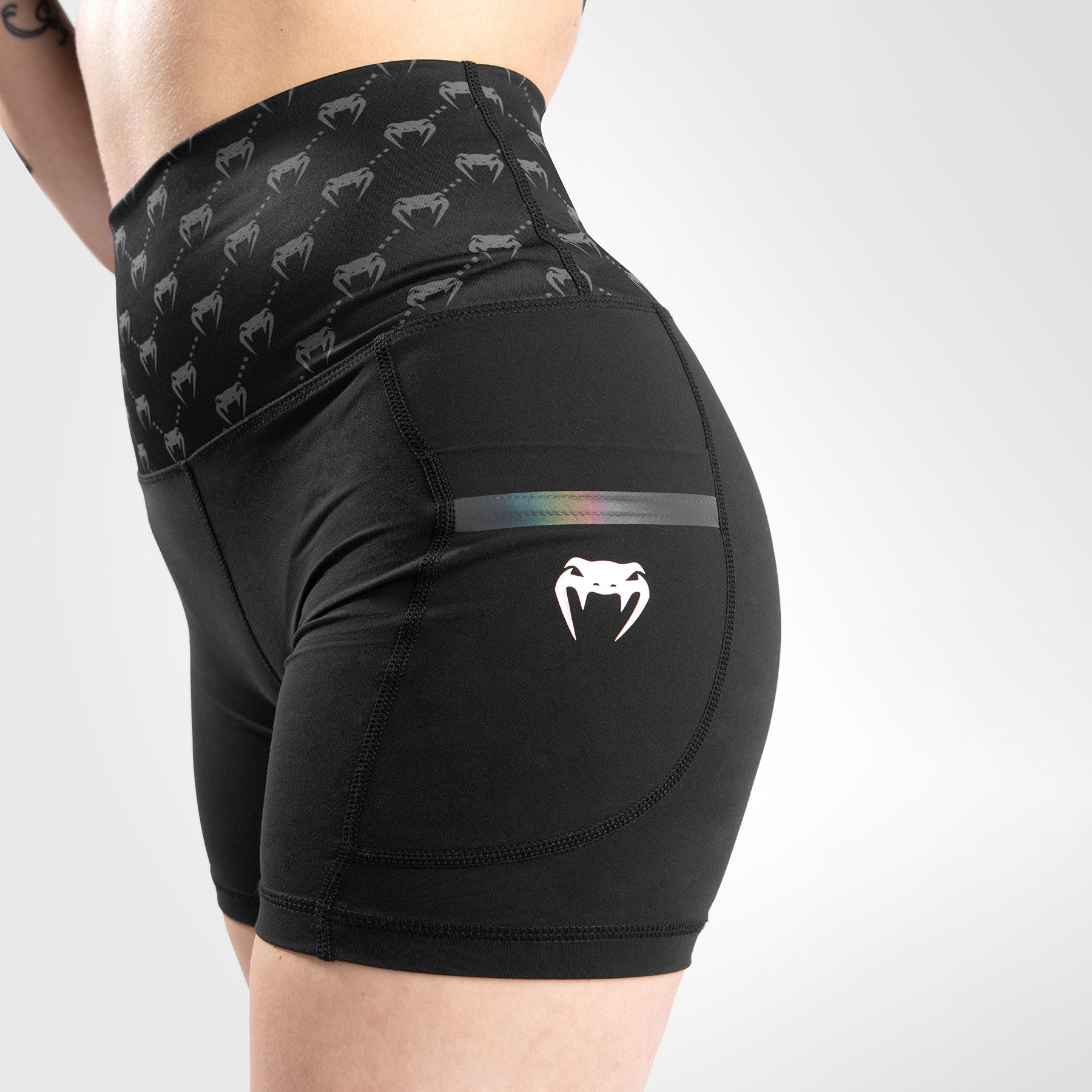 venum-monogram-bike-shorts-schwarz-ros-gold-f-r-damen image 3